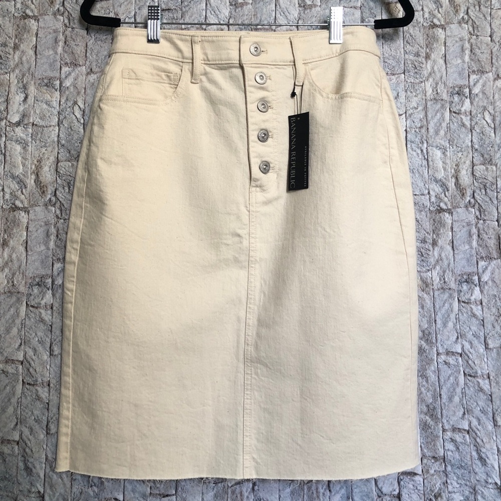 Banana Republic Denim Button-Up Skirt